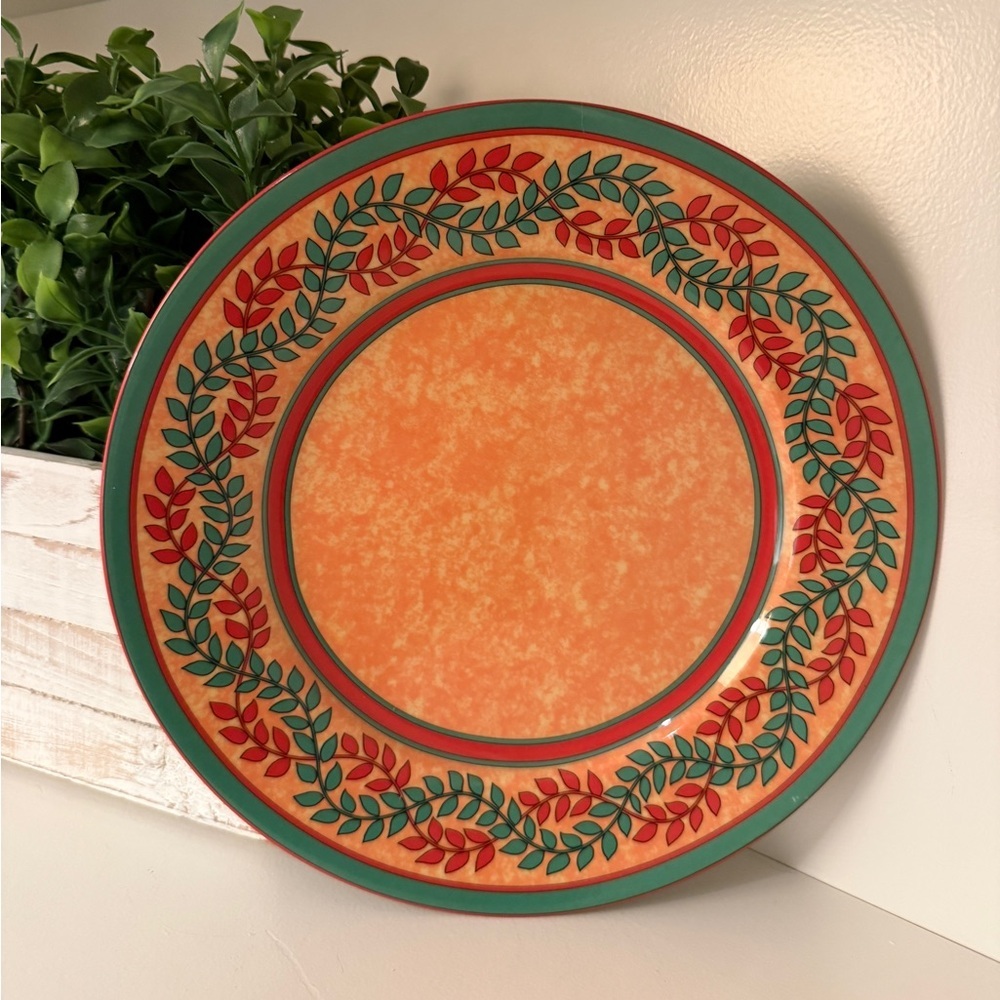 Laure Japy Limoges France Louisiane Yellow Dinner/Charger Service Plate